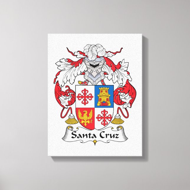 Familj Crest för Santa Cruz Canvastryck (Framsida)