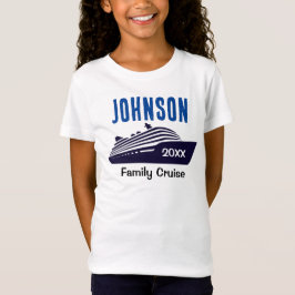 Familj Cruise Fartyg Personlig Kid Flicka T-shirt