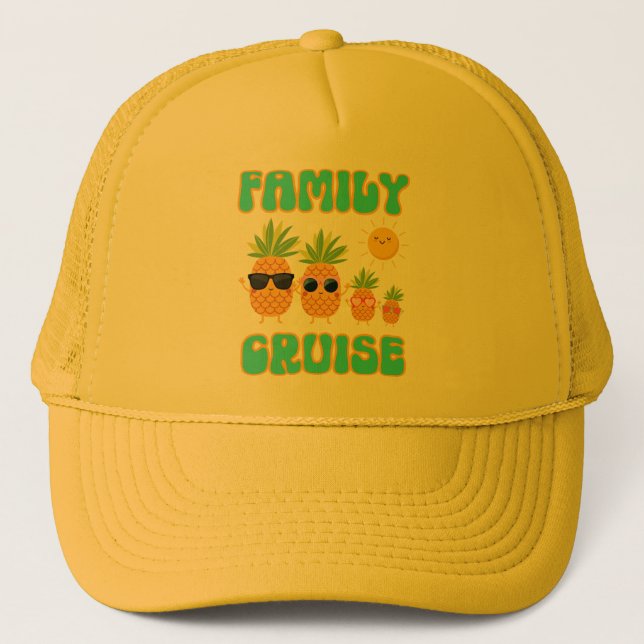 Familj Cruise Pineapple Family Keps (Framsida)