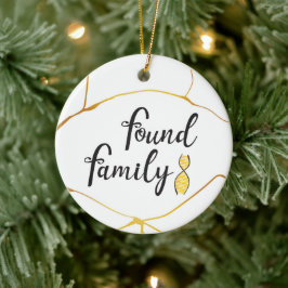 Familj-DNA Träd hittades Julgransprydnad Keramik