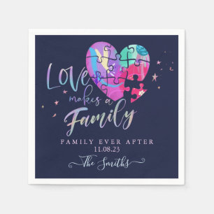 Familj efter pappersservett