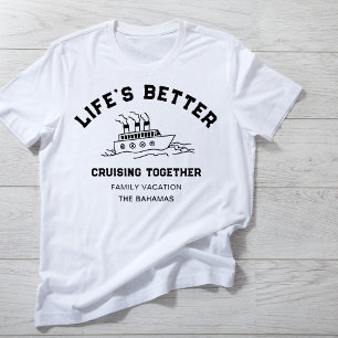 Familj eller gruppkryssning Personlig semesterresa T Shirt