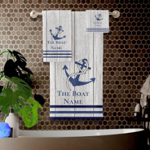 Familj eller Namn flotta Anchor Rope Nautical Flad