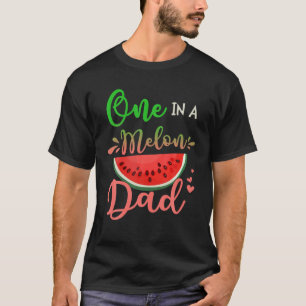 Familj ett i en Melon Pappa Födelsedagsfest Matchi T Shirt