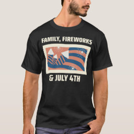 Familj, Fireworks och juli 4:e T Shirt