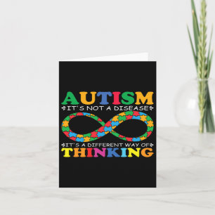 Familj för medvetandegörande om autism Det är inge Kort