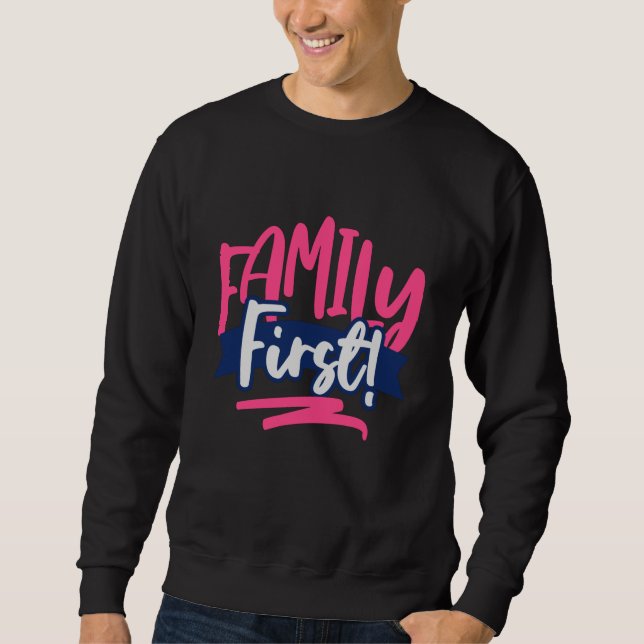 Familj först lång ärmad tröja (Framsida)