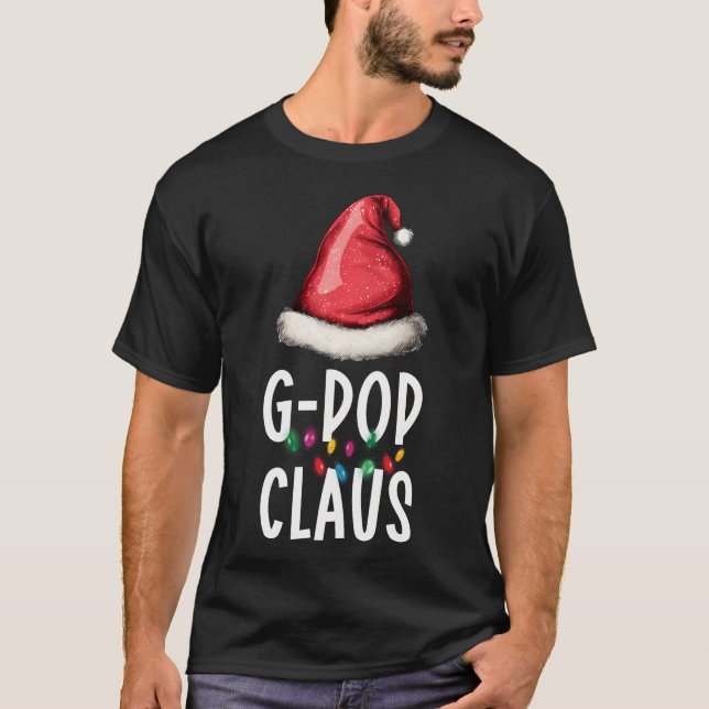 Familj G-Pop Claus Jultomten S Pajama Match T Shirt (Framsida)