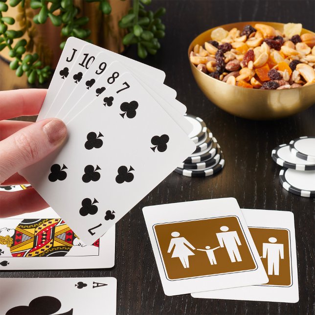 Familj Gångfartsymbol Skylt Casinokort (Skapare uppladdad)