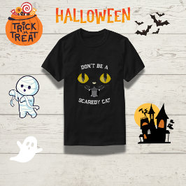 Familj Halloween "Var inte en feg katt" T Shirt