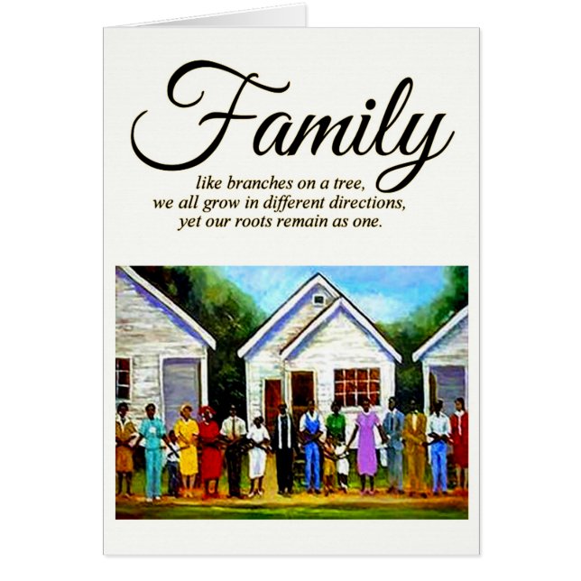 Familj Hälsningskort (Framsidan)