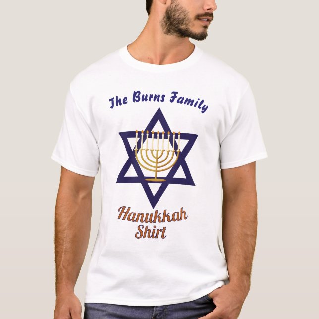 Familj Hanukkah T Shirt (Framsida)