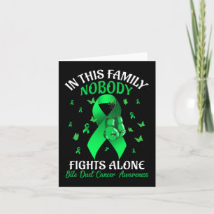 Familj Ingen slåss mot Ensam Bile Duct Cancer Awar Kort