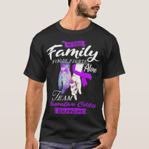 Familj Ingen slåss mot Ensam Team Ulcerative Colit T Shirt