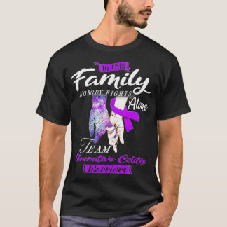 Familj Ingen slåss mot Ensam Team Ulcerative Colit T Shirt