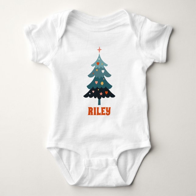 Familj Julgran T Shirt (Framsida)