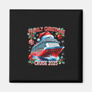 Familj julkryssning 2025 Holiday Semester T-shirt Magnet