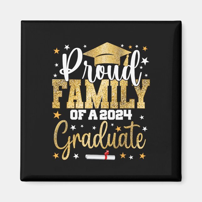 Familj med 2024 Student Cl Senior Studenten Magnet (Framsidan)