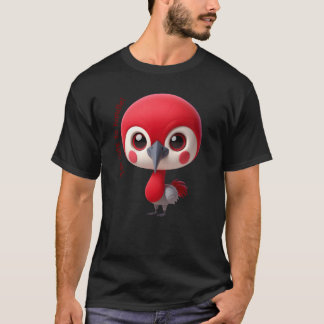 Familj med Adsible Red Bird Character T Shirt