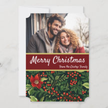 Familj med julberries