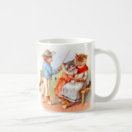 Familj med Victorian Ued kattunge Kaffemugg