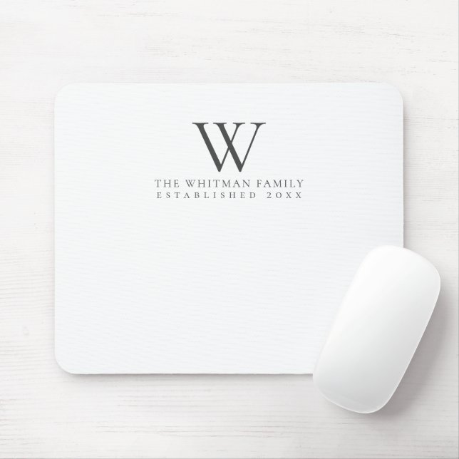 Familj Monogram Elegant Musmatta (Med mus)