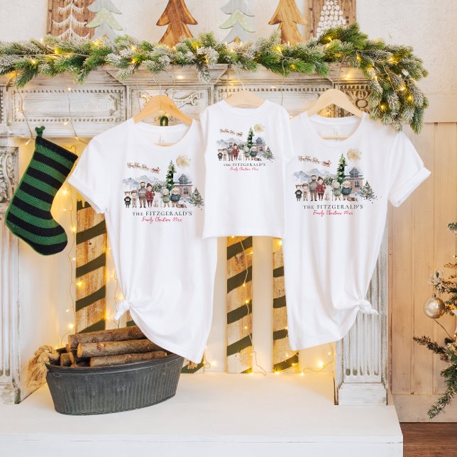 Familj Namn | Återföreningsjul för Cute Family T Shirt (Skapare uppladdad)