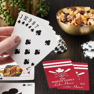 Familj Namn   Canadian Maple Löv Anpassningsbar Casinokort