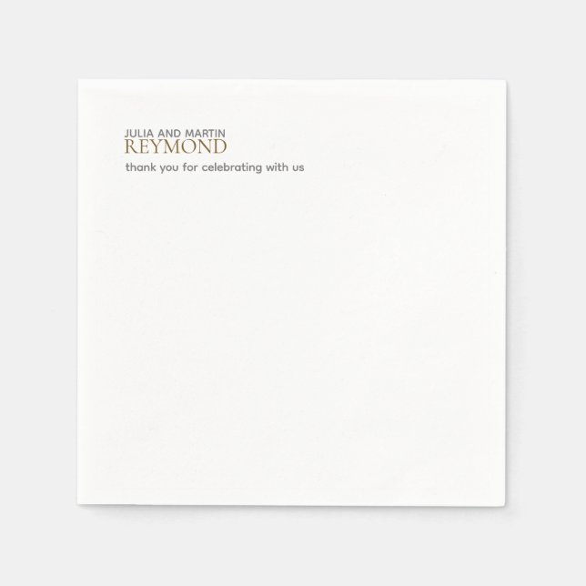 Familj Namn / Efternamn med anpassningsbar ord Pappersservett (Framsidan)