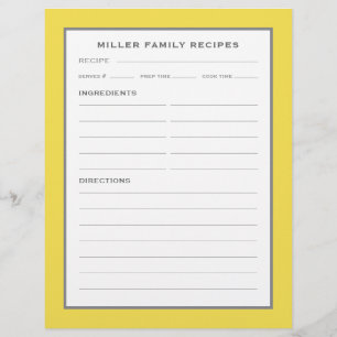Familj Namn Recipes   Enkel modern Gult och Grått