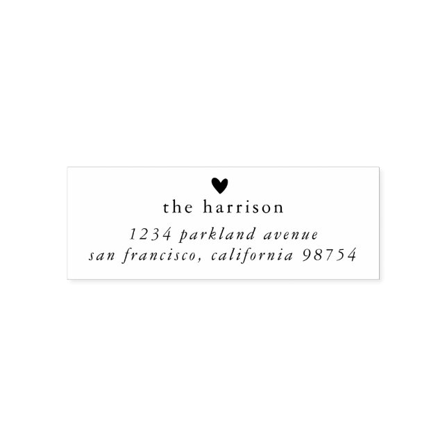 Familj Namn & Returadress självinkande Frimärke Självfärgande Stämpel (Design)