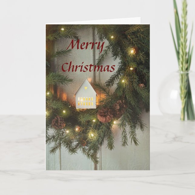 FAMILJ OCH FRIEND "HÅLLS SÅ LÅNGT" I CHRISTMAS KORT (Framsida)