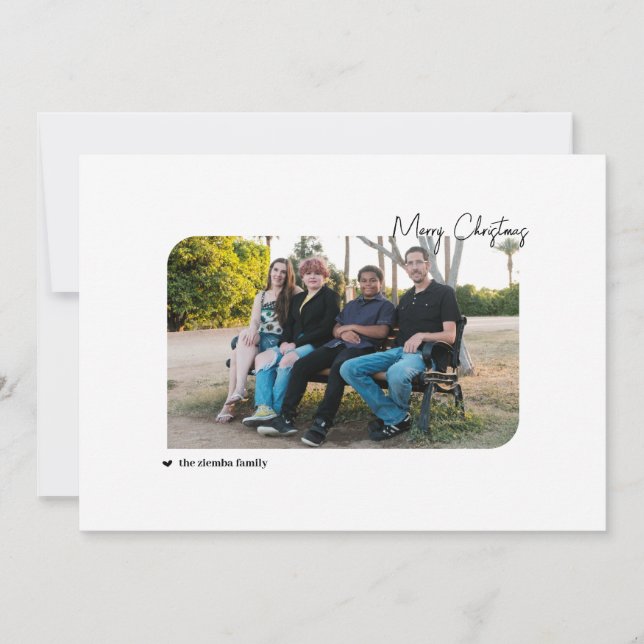 Familj och Hund och Lycklig Howlidays Julkort (Framsida)