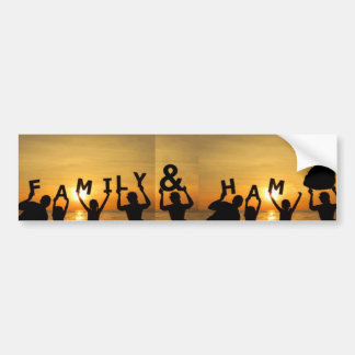 Familj- och skinkabildekal bildekal