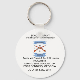 Familj och vänner E Co. 2/58 Infantry Keychain Nyckelring