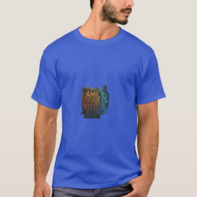 Familj och vänner t shirt (Framsida)