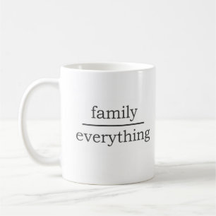 familj över allt kaffemugg
