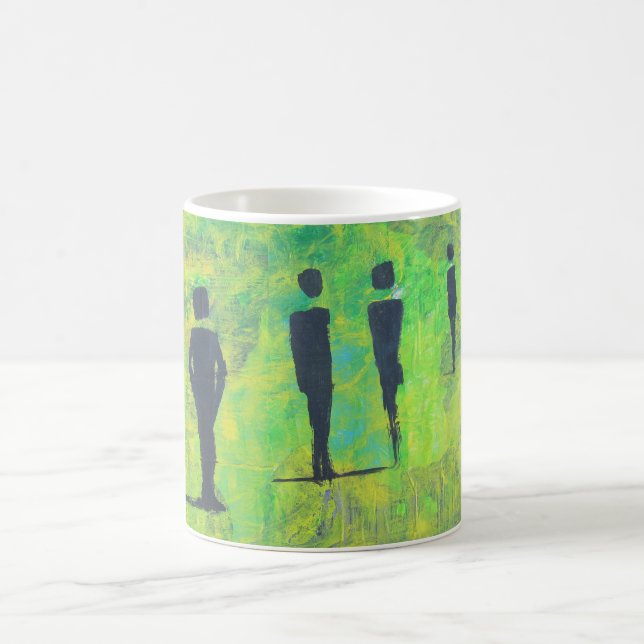 Familj på fyra på din kaffemugg (Center)