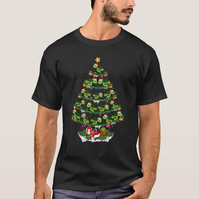 Familj Pajama Sets Julmatchning Sea Turtle X T Shirt (Framsida)