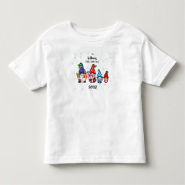 Familj Personlig Barn Familj Gnome flicka baby T Shirt