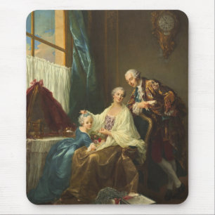 Familj Porträtt av François-Hubert Drouais Musmatta
