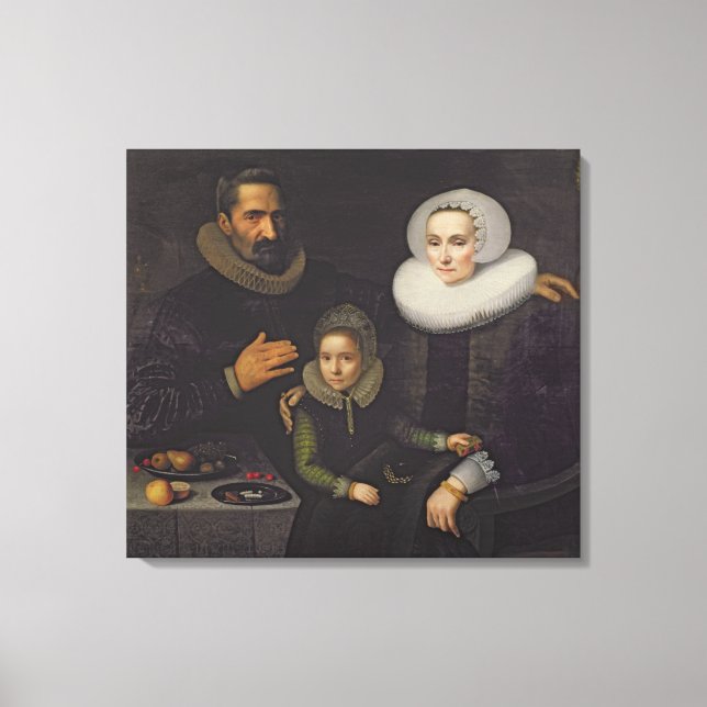 Familj Porträtt Canvastryck (Framsida)