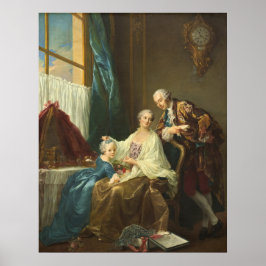 Familj Porträtt - François-Hubert Drouais Fine Art Poster