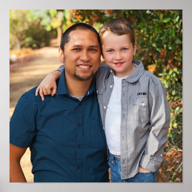 Familj Porträtt Square Poster (Framsidan)