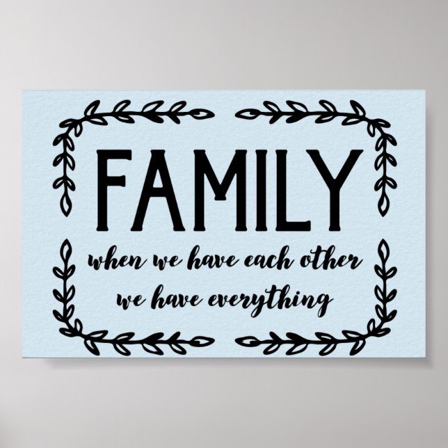 Familj Poster (Framsidan)