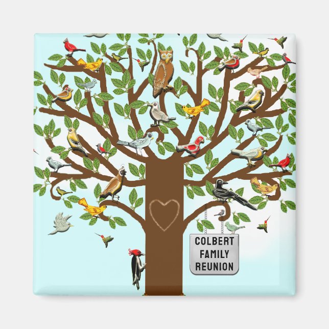 Familj Reunion Keepsaké Magnet (Framsidan)