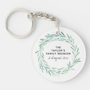 Familj Reunion Watercolor WandeGreenery Foliage