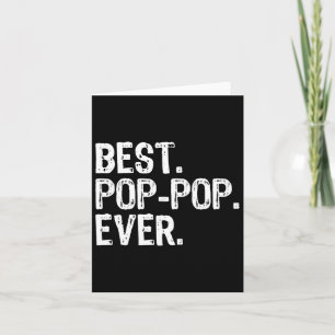 Familj Roligt Cool Poppop Bästa Pop-pop Någonsin Kort