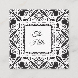 Familj Svart och Vitt Vistelsekort Inclosure Tilläggskort