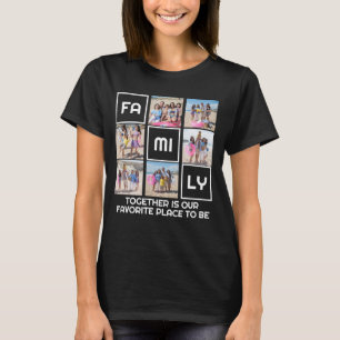 Familj tillsammans 6 foton och Personlig T Shirt